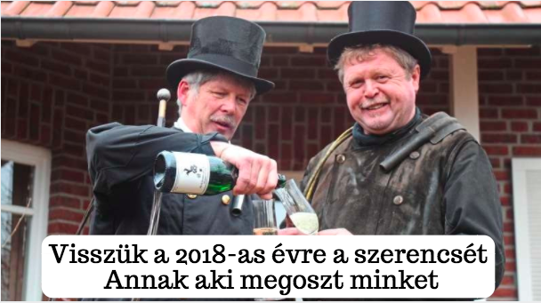 Visszük a 2018-as évre a szerencsét – Annak aki megoszt minket